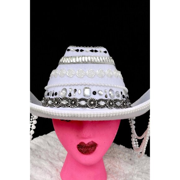 Classy Silver Cowgirl Hat